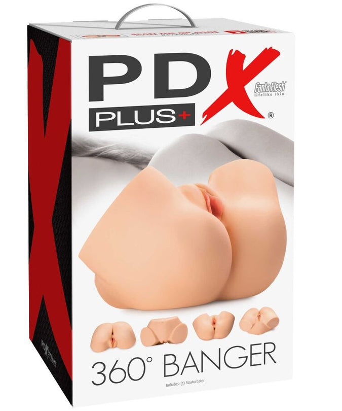 PDX PLUS - 360 BANGER REALISTIC ANAL AND VAGINA MASTURBATOR