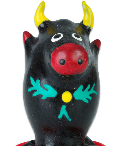 CONDOMERIE - HANDPAINTED NOVELTY CONDOMS BULL BLACK MODEL 1 CONDOMERIE - HANDPAINTED NOVELTY CONDOMS BULL BLACK MODEL 1