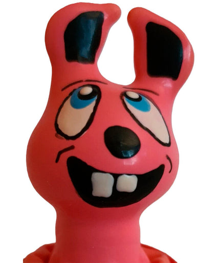 CONDOMERIE - HANDPAINTED NOVELTY CONDOMS LAUGHING PINK HARE CONDOMERIE - HANDPAINTED NOVELTY CONDOMS LAUGHING PINK HARE