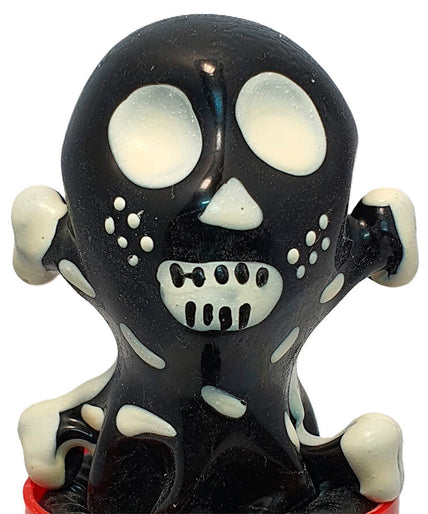 CONDOMERIE - HANDPAINTED NOVELTY CONDOMS SKULL BLACK MODEL 2 CONDOMERIE - HANDPAINTED NOVELTY CONDOMS SKULL BLACK MODEL 2