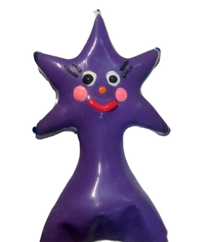 CONDOMERIE - HANDPAINTED NOVELTY CONDOMS HAPPY STAR XL