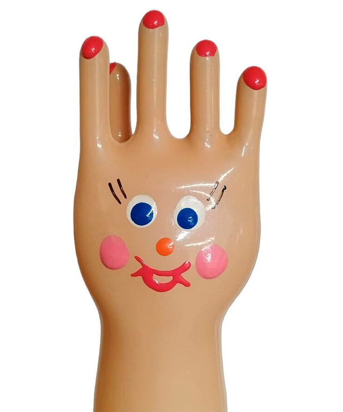 CONDOMERIE - HANDGESCHILDERDE NIEUWIGHEID CONDOMS BIG HAPPY HAND XL