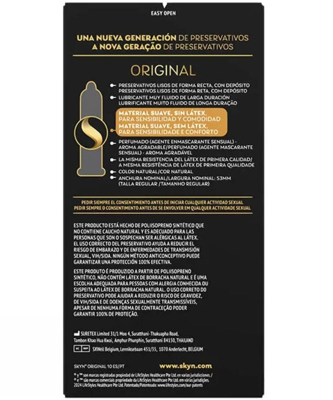 SKYN - ORIGINAL CONDOM NATURAL SENSATION 10 UNITS