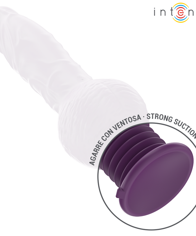 Intense – Tatum multifunctionele vibrator met op- en neergaande vibratie 24 cm paars