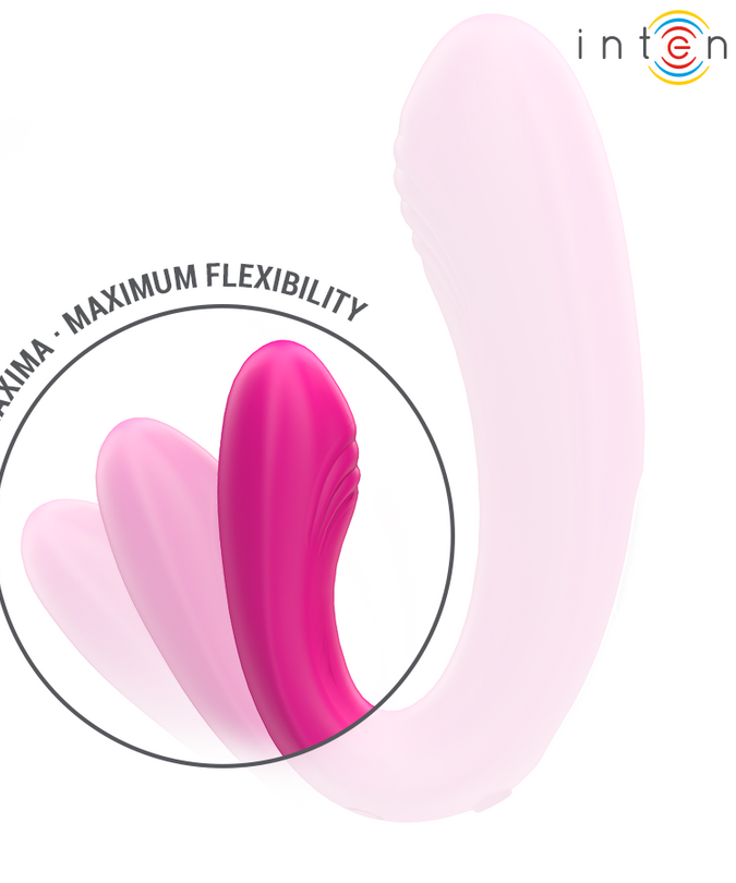 Intense – Janet Dual U – Shaped Stimulator And Vibrator With Remote Control Pink