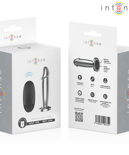 INTENSE - ANAL PLUG 10 VIBRATIONS METAL DILDO WITH REMOTE CONTROL S INTENSE - ANAL PLUG 10 VIBRATIONS METAL DILDO WITH REMOTE CONTROL S