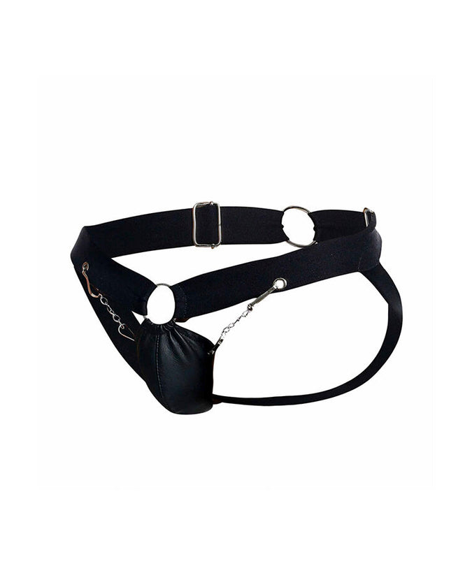 MOB - DNGEON BLACK CHAIN JOCKSTRAP EEN MAAT