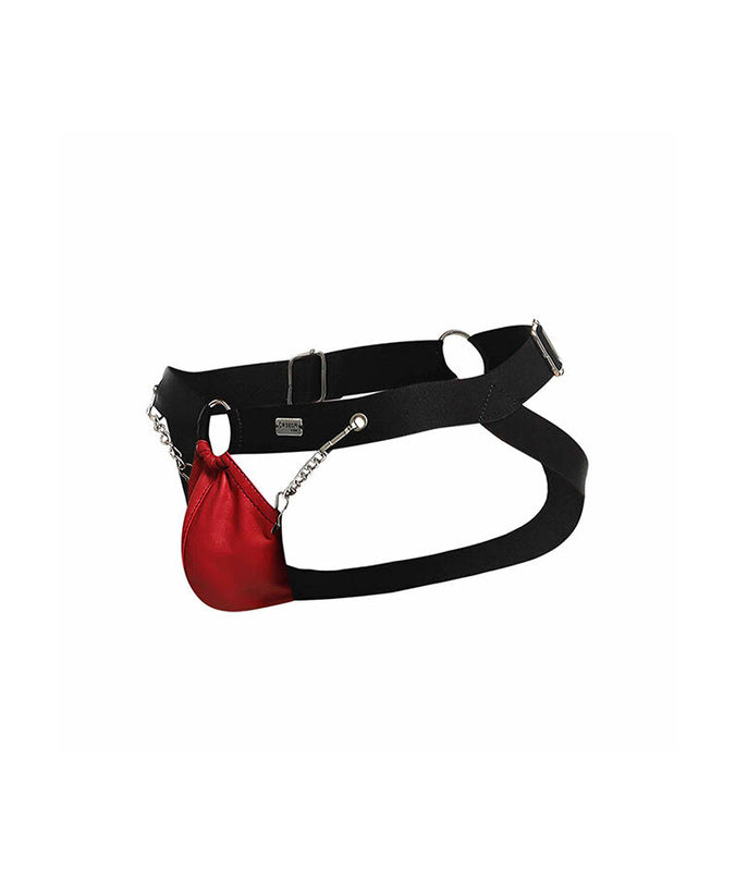 MOB - DNGEON RODE JOCKSTRAP MET KETTINGEN ÉÉN MAAT