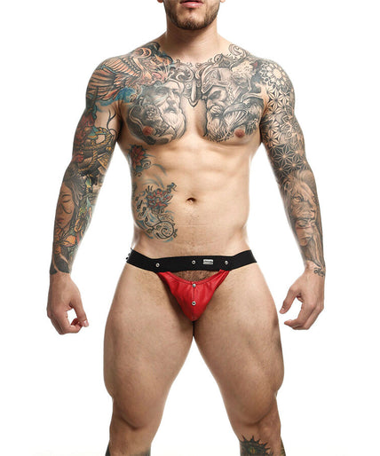 MOB - DNGEON JOCKSTRAP ATHLETE ROOD EEN MAAT MOB - DNGEON JOCKSTRAP ATHLETE ROOD EEN MAAT