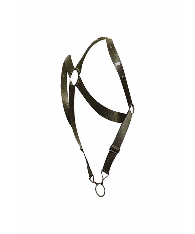 MOB - DNGEON CROSS BACK HARNESS GROEN EEN MAAT