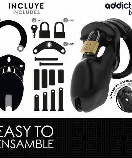 ADDICTED TOYS LOCKED - FORBIDDEN VAULT PENIS CAGE 10 CM ADDICTED TOYS LOCKED - FORBIDDEN VAULT PENIS CAGE 10 CM