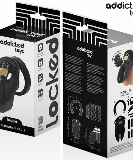 ADDICTED TOYS LOCKED - FORBIDDEN VAULT PENIS CAGE 10 CM ADDICTED TOYS LOCKED - FORBIDDEN VAULT PENIS CAGE 10 CM