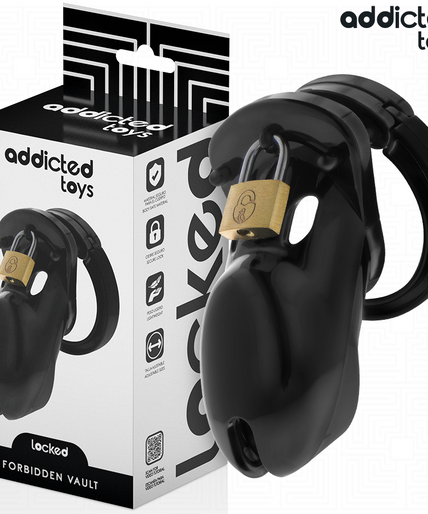 ADDICTED TOYS LOCKED - FORBIDDEN VAULT PENIS CAGE 10 CM ADDICTED TOYS LOCKED - FORBIDDEN VAULT PENIS CAGE 10 CM