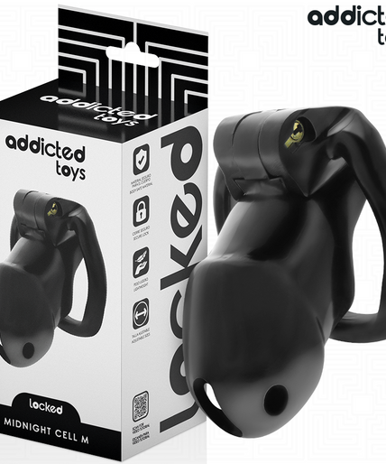 ADDICTED TOYS LOCKED - MINDNIGHT CELL PENIS CAGE SIZE M ADDICTED TOYS LOCKED - MINDNIGHT CELL PENIS CAGE SIZE M