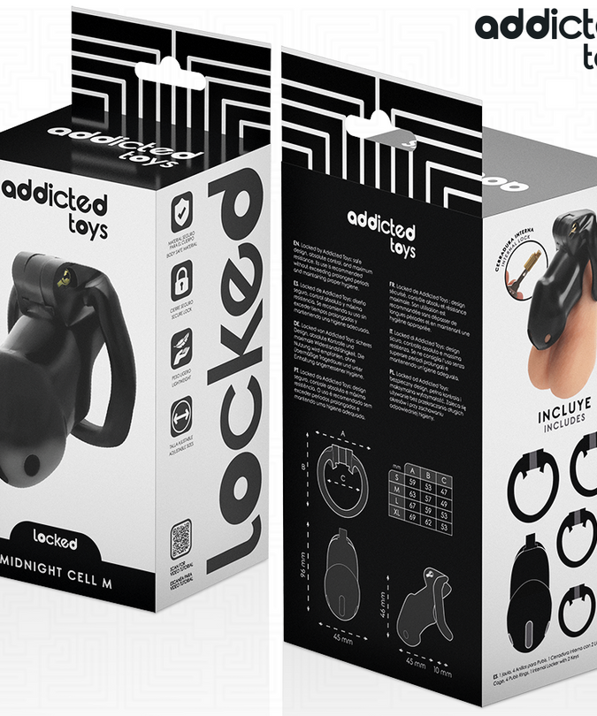 Addicted Toys Locked – Mindnight Cell Penis Cage Size M