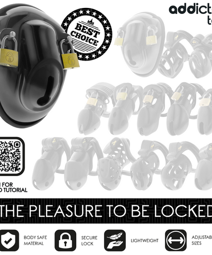 ADDICTED TOYS LOCKED - KEYLESS RESTRAINT PENIS CAGE 11.5 CM ADDICTED TOYS LOCKED - KEYLESS RESTRAINT PENIS CAGE 11.5 CM