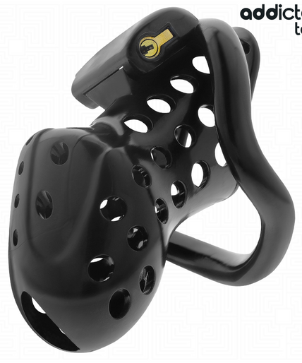 ADDICTED TOYS LOCKED - CHAINED HOLLOW PENIS CAGE 10.5 CM ADDICTED TOYS LOCKED - CHAINED HOLLOW PENIS CAGE 10.5 CM