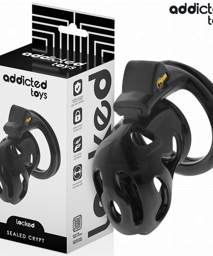 ADDICTED TOYS LOCKED - SEALED CRYPT PENIS CAGE 8 CM ADDICTED TOYS LOCKED - SEALED CRYPT PENIS CAGE 8 CM