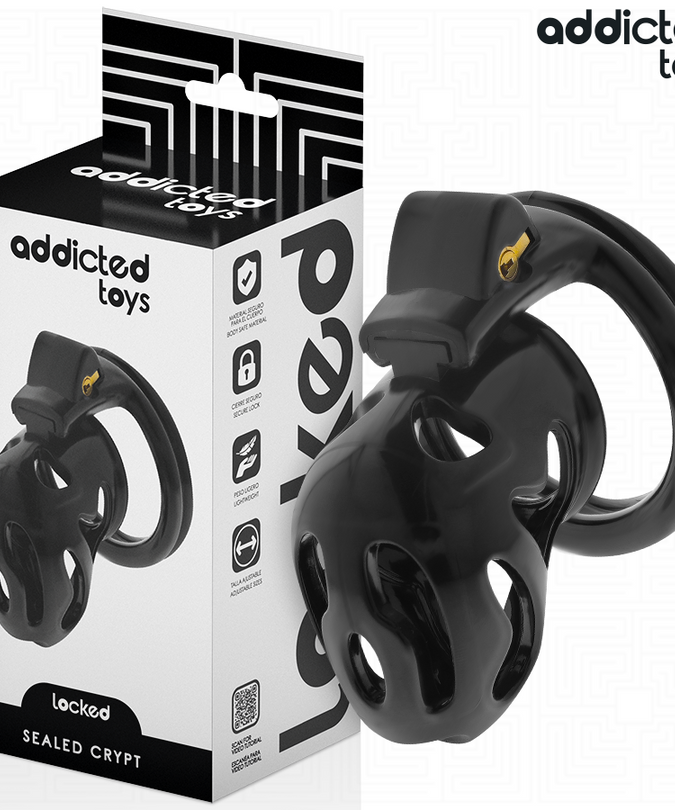 ADDICTED TOYS LOCKED - VERZEGELDE CRYPT PENISKooi 8 CM