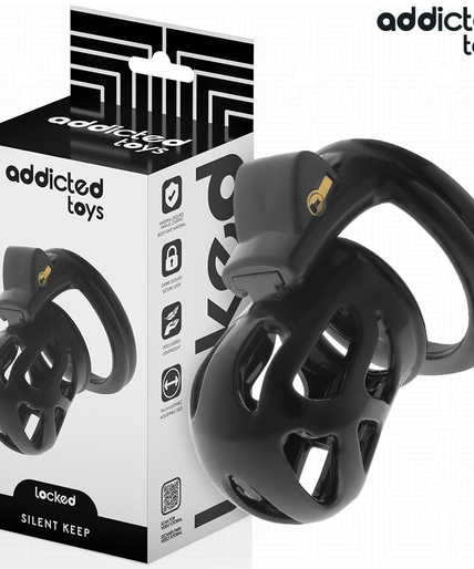 ADDICTED TOYS LOCKED - SILENT KEEP PENIS CAGE 7.5 CM ADDICTED TOYS LOCKED - SILENT KEEP PENIS CAGE 7.5 CM