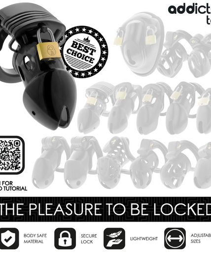 ADDICTED TOYS LOCKED - CHASTITY DEPTHS PENIS CAGE 7.5 CM ADDICTED TOYS LOCKED - CHASTITY DEPTHS PENIS CAGE 7.5 CM