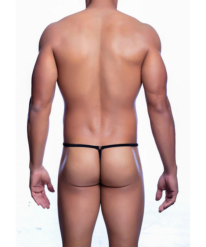 MOB - ZWARTE DRUPPELVORMIGE STRING MAAT S/M