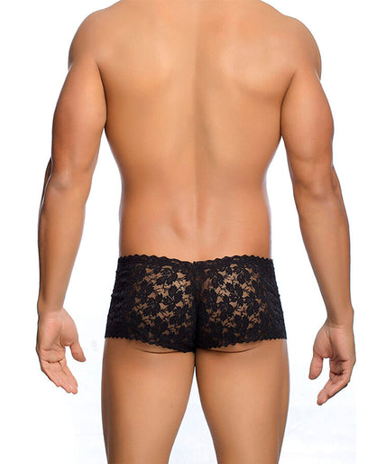 MOB - BLACK LACE BOXER SIZE L/XL MOB - BLACK LACE BOXER SIZE L/XL