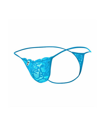MOB - AQUA LACE THONG SIZE S/M MOB - AQUA LACE THONG SIZE S/M