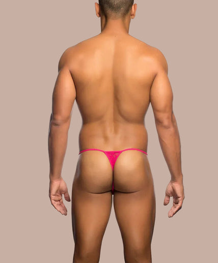 Mob – Roze Kant String Maat S/M Mob – Roze Kant String Maat S/M