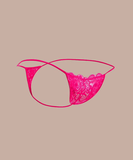 Mob – Roze Kant String Maat S/M Mob – Roze Kant String Maat S/M