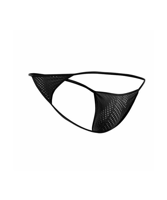 MOB - ZWARTE MICROVEZEL V-STRING MAAT S/M