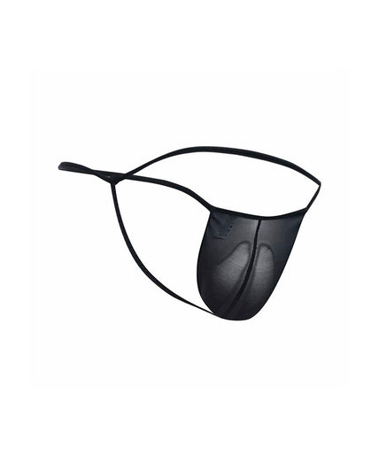 MOB - TRANSPARENT T-SHAPED THONG BLACK SIZE S/M MOB - TRANSPARENT T-SHAPED THONG BLACK SIZE S/M