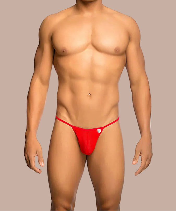 Mob – Red T – Shaped Transparent Thong