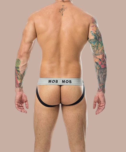 Mob – Classic Stripe White Jock Size XL Mob – Classic Stripe White Jock Size XL