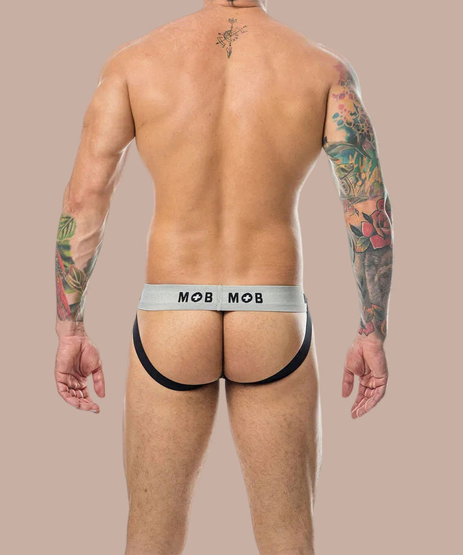 Mob – Klassischer Stripe Weißer Jock Größe XXL