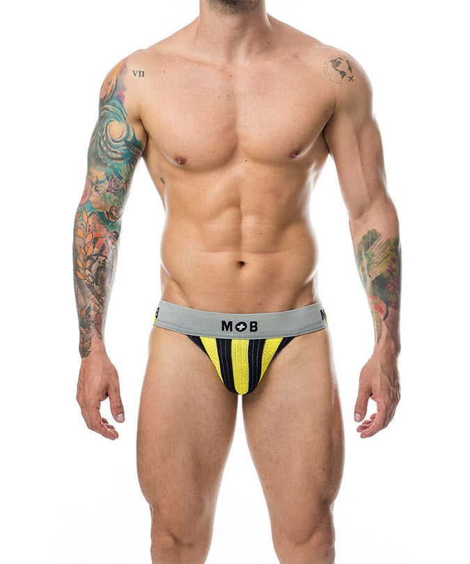 MOB - CLASSIC STRIPE JOCK GEEL MAAT XL