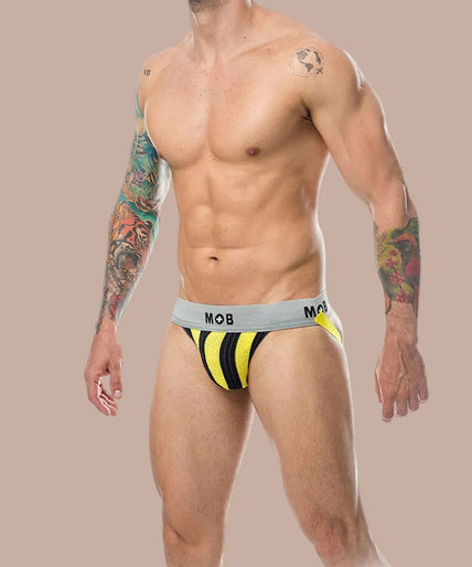Mob – Classic Jock Stripe Yellow Size XXL Mob – Classic Jock Stripe Yellow Size XXL