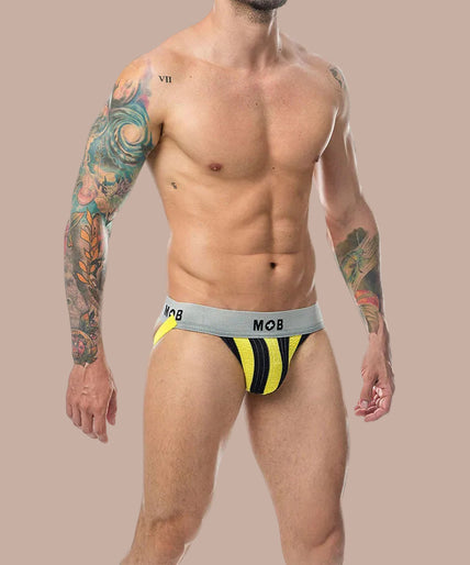 Mob – Classic Jock Stripe Yellow Size XXL Mob – Classic Jock Stripe Yellow Size XXL
