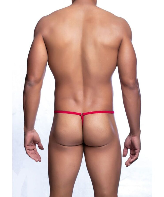 MOB - RODE TRANENVORMIGE STRING MAAT L/XL