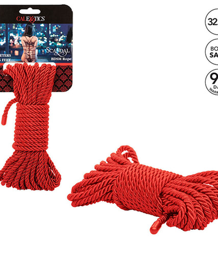 CALEXOTICS - SCANDAL RED BDSM ROPE 10 M CALEXOTICS - SCANDAL RED BDSM ROPE 10 M