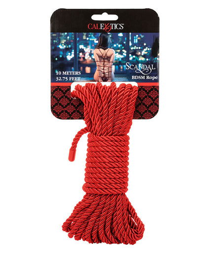 CALEXOTICS - SCANDAL RED BDSM ROPE 10 M CALEXOTICS - SCANDAL RED BDSM ROPE 10 M