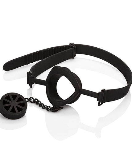 CALEXOTICS - SCANDAL GAG WITH BLACK SILICONE PLUG CALEXOTICS - SCANDAL GAG WITH BLACK SILICONE PLUG