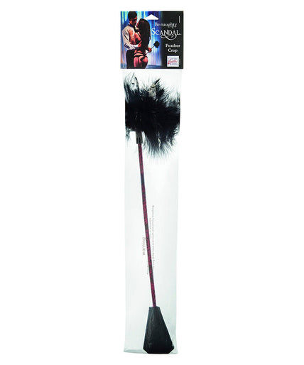 CALEXOTICS - SCANDAL BLACK FEATHER WHIP CALEXOTICS - SCANDAL BLACK FEATHER WHIP