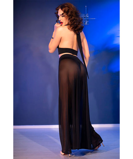 CHILIROSE - CR 4857 BLACK TOP AND PANTS SET SIZE S CHILIROSE - CR 4857 BLACK TOP AND PANTS SET SIZE S