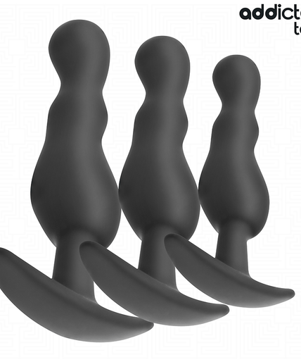 ADDICTED TOYS - SET OF 3 ANAL PLUG SILICONE MODEL 1 ADDICTED TOYS - SET OF 3 ANAL PLUG SILICONE MODEL 1