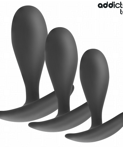 ADDICTED TOYS - SET OF 3 ANAL PLUG SILICONE MODEL 2 ADDICTED TOYS - SET OF 3 ANAL PLUG SILICONE MODEL 2