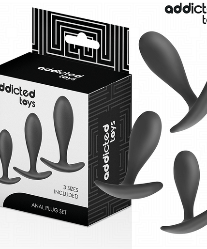 ADDICTED TOYS - SET OF 3 ANAL PLUG SILICONE MODEL 2 ADDICTED TOYS - SET OF 3 ANAL PLUG SILICONE MODEL 2