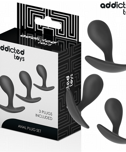 ADDICTED TOYS - SET OF 3 ANAL PLUG SILICONE MODEL 3 ADDICTED TOYS - SET OF 3 ANAL PLUG SILICONE MODEL 3