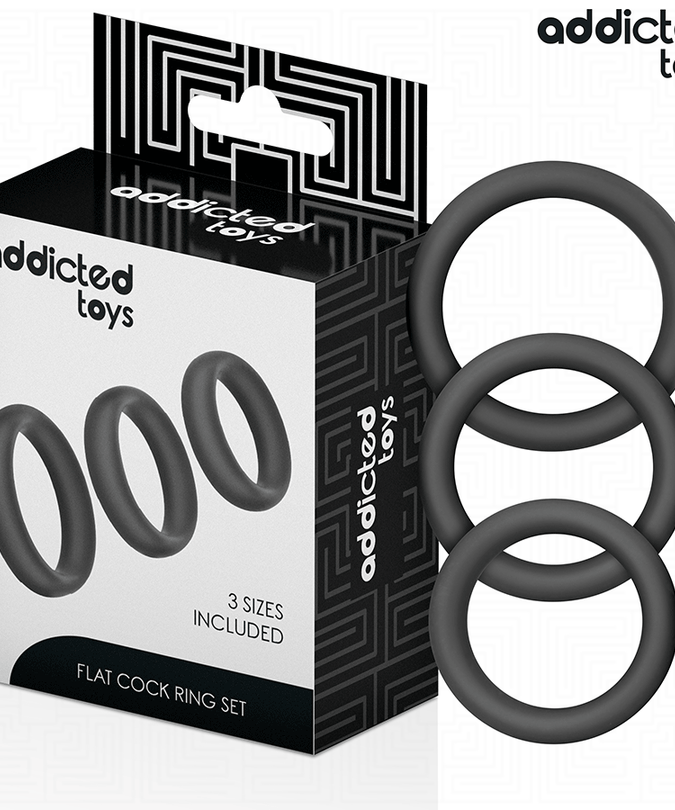 ADDICTED TOYS - SET VAN PLATTE SILICONEN RINGEN