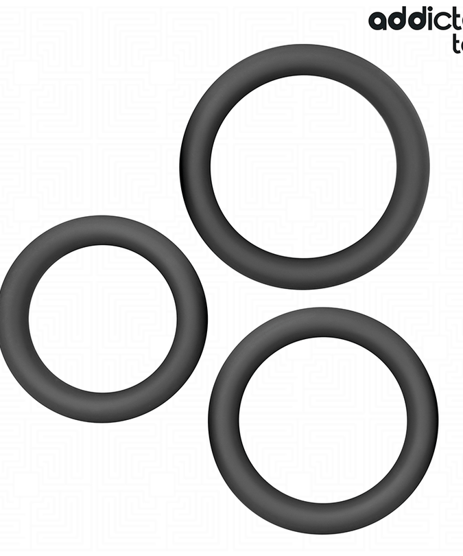 ADDICTED TOYS - SET VAN PLATTE SILICONEN RINGEN